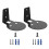 Dynamically designed wall mount for Sonos ERA100 speakers, ensures stability and modern appeal. 1