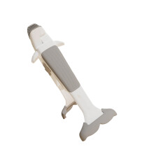 Space Saving Silicones Bowl Tongs Whale Design-Coffee color