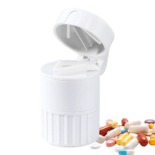 Pill Crusher Portable Cutter For Tablets Multifunction Pill Splitter For Small Pills Travel And Daily White