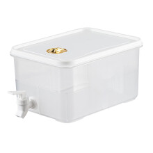Clear View Refrigerator Water Container Wide-Gold Plated Large