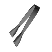 Commercial Stainless Steel Ice Tongs with Ergonomic-Black
