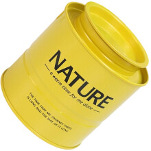 Organisateurs de thés ronds en métal modernes,- Jaune citron
