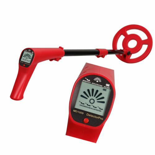 Foldable Metal Detectors for Children LCD Screen Display-Red