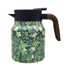 Large Capacity 1000ml Thermal Teapot With-flowers and grass