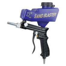 Sand Blasters Guns Portable Sand Blaster Machine, Abrasive Air Blaster Handheld Tool For Metal, Wood, Glass Etching Blue