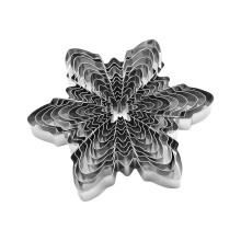 10 Piece Snowflake Cookie Cutter Set Dishwasher Safe Baking Tool
