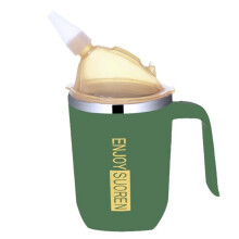 Tasse antirouille de 400ml, couvercle imperméable, adapté-Vert