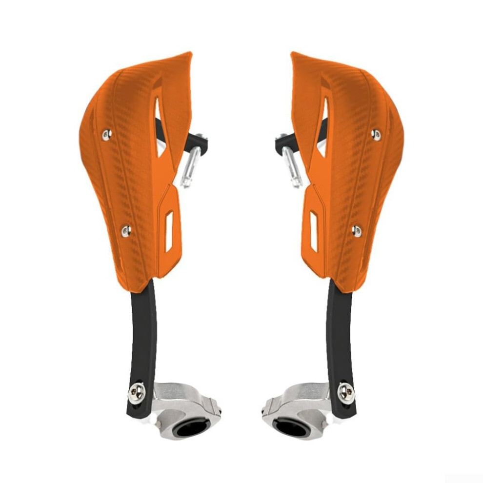 Motorcycle Hand Guards With Antifall Windshield Design For Offroad Dirt Bikes, Universal Orange 9067246309992