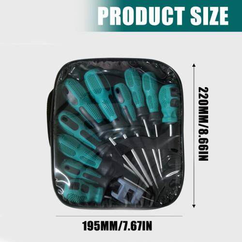 Multipurpose Steel Screwdriver Flat & Slotted Bit -10 piece set 2