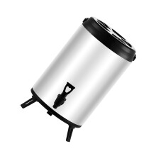 Blanc distributeur fort de boissons en métal de 8 litres-Blanc