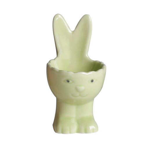 Cartoon Rabbit Shaped Eggs Tray Elegant Breakfast Eggs-Green