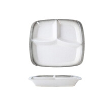 Plate Set Salad Plates, Elegant Square Shaped Ceramic Dinner Plates, Lunch Plates, Salad Plates, Tableware for Kitchen, 2 Pieces, B
