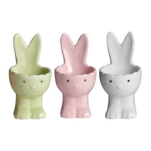 Cartoon Rabbit Shaped Eggs Tray Elegant Breakfast Eggs-Green 1