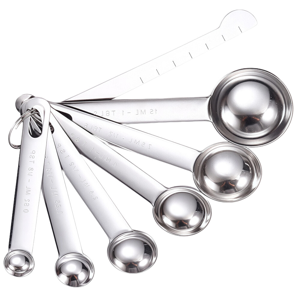 7Pc Ergonomic Nonrust Steel Scoops Accurate Liquid Dry 7754000901968