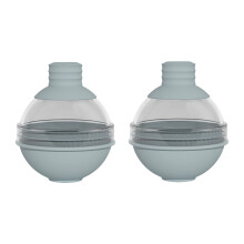 2pcs Ice Cubes Moulds Set Large Silicone Round Ice-light gray