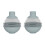 2pcs Ice Cubes Moulds Set Large Silicone Round Ice-light gray 1