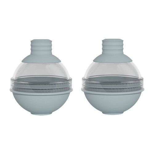 2pcs Ice Cubes Moulds Set Large Silicone Round Ice-light gray
