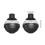2pcs Ice Cubes Moulds Set Large Silicone Round Ice-light gray 4