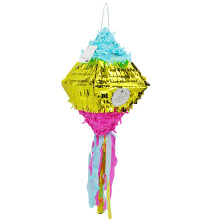 Pinata For Birthday Party Diamond Shape Carnival Pinata, Kids Party Decor, School Party Centerpiece, Party Props