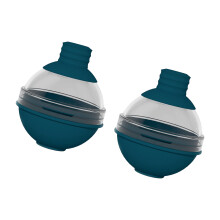 2Pcs Ice Spheres Molds For Whiskeys Cocktails Ice-dark green