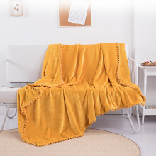 Luxury Mustard Yellow Throw, Cozy Plush Lightweight Blanket, Extra Large Fleece For Couch Sofa Bed, Super Soft And Warm All Season Use