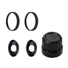 2-delige verbeterde lensbeschermers Cover Kit voor 360-Zwart