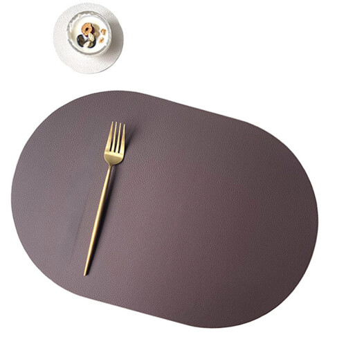 Contemporary Kitchen Accessories PU Placemats Coasters-Kajiabai