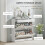 Homcom HOMCOM Shoe Cabinet w/ 3 Drawers High Gloss Storage Cupboard White 4