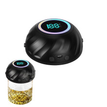 Drink Smoker Electric Exhaust Producer Constructed In LED-Black