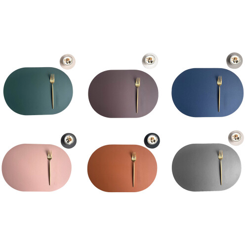 Contemporary Kitchen Accessories PU Placemats Coasters-Kajiabai 1