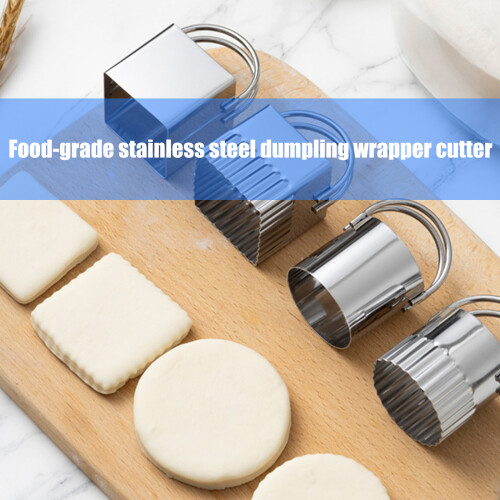 5 Piece Round Cookie Mould Set Ergonomic-Round straight edge 2