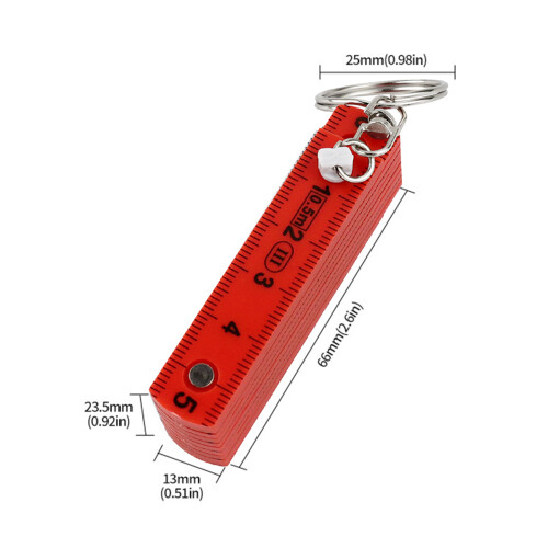Règle pliante ABS 0.5M, outil de mesure Portable, outil de-Vert 2