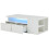 White High-Gloss LED Coffee Table with 2 Drawers & Storage 1