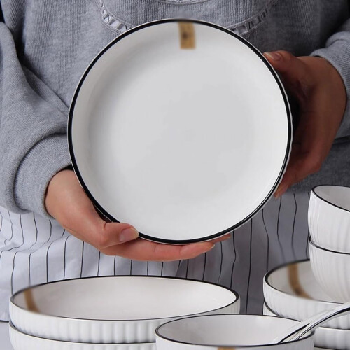 Dinner Plate Sets Ceramic Plates Chinese Plate Set 6pcs 7 Inches 1