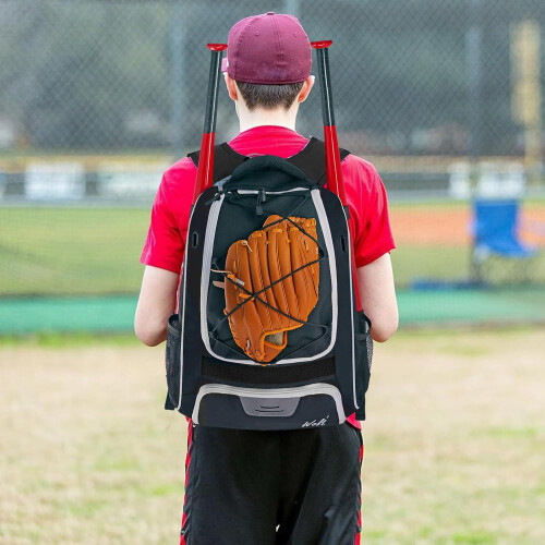 Bat Bags Baseball Backpack with Ventilated Shoe Compartment, Padded Straps 1