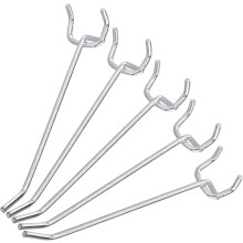 Soluzione di stoccaggio versatile, set di ganci organizer per pannelli forati con facile installazione, ganci in acciaio ad alta resistenza per