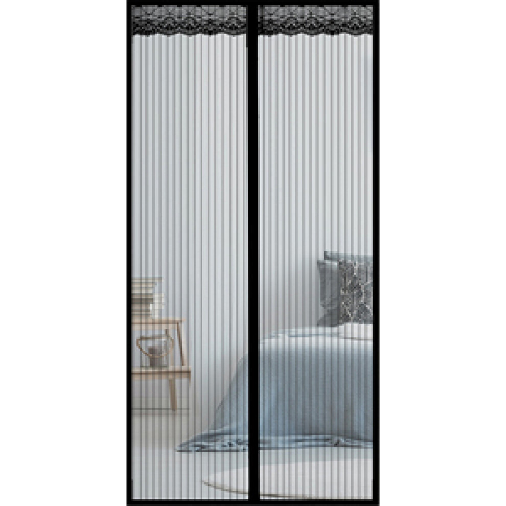 Magnetic Mesh Screen Door, Fiberglass Sliding Door Screen Ensures Powerful Magnets For Self Sealing Design, Easy Installation Provides Flexibility For 9454554162386