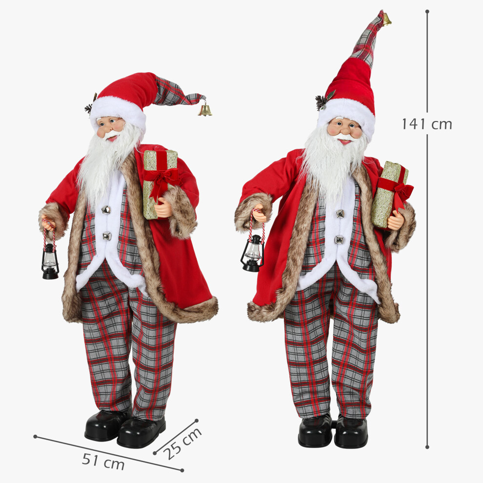 HOMCOM Animated Santa Claus 120cm Tall Christmas Decoration Sound Activated - Image 5