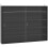 Homcom HOMCOM 5-Tier Wall Display Shelf Cabinet with Slide Doors Black 2