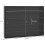 Homcom HOMCOM 5-Tier Wall Display Shelf Cabinet with Slide Doors Black 3