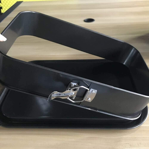 Rectangular baking pan, springform pan, square cake pan, cheesecake baking dish, tiramisu pan, non-stick, cut-resistant, square cake pan 1