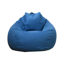 Cotton Linen Beanbag Cover, Stuffed Animal Storage Bean Bag for Versatile Use, No Filler Lounge Chair in Trendy Colors for Your Home