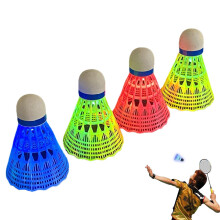 Generico LED Badminton Shuttlecocks, 4 x LED Shuttlecock for Dark Night Play