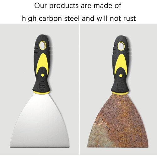 5-piece scraper set, spatula tool for removing wallpaper, decals, drywall, and plaster 2