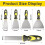 5-piece scraper set, spatula tool for removing wallpaper, decals, drywall, and plaster 2