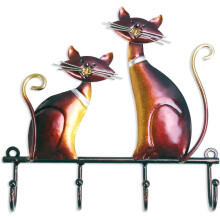 Organizador de chaves, ganchos de parede exclusivos em ferro fundido, porta-chaves multifuncional perfeito para banheiro e suporte de toalhas, design