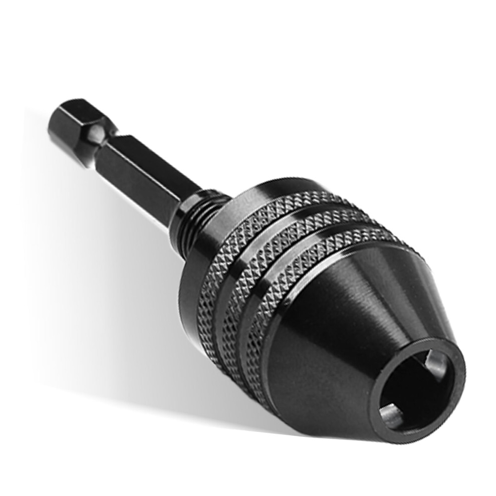 1/4Inch Hex Shank Keyless Drill Chuck For Impact Driver Quick Change Chuck Adapter Black 0.36.5Mm 0.33.6Mm Capacity 9067246311407