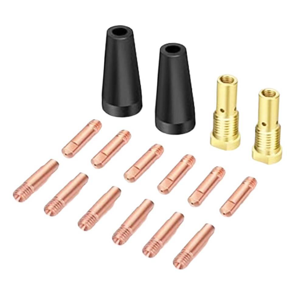 14Part Gasless Nozzle Tips Kits Heatresistant Replacement For Gasless Nozzles Welding Accessories Brass Welding Set 5 9067246885656