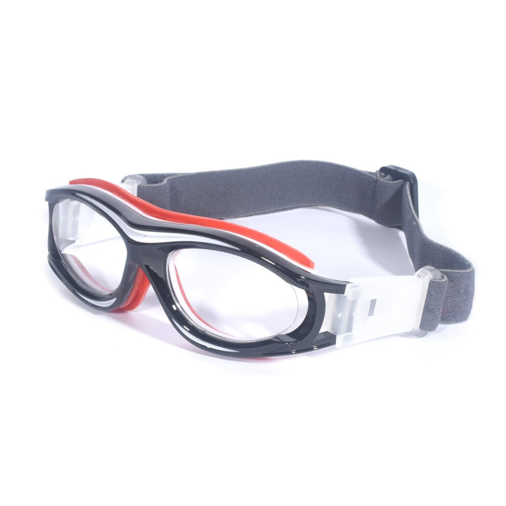 Kinder Sports Glasses Cycling Basketball Football Glasses Sports Glasses Protective Safety Glasses With Adjustable Strap Black Red 9105992212958