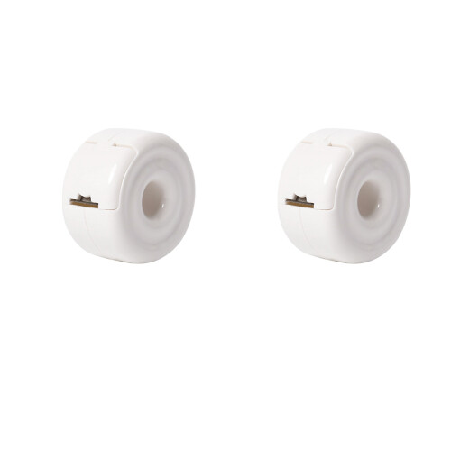 2Pieces Tape Holders with Storage Box and Cutter Set for-White